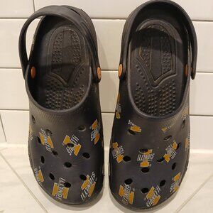 Fan Clogs-Orange & Blue Clogs-Illinois Fighting Illini - size 10 (women)